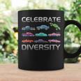 Celebrate Diversity Classic Muscle Apparel Types Muscle Car Coffee Mug Gifts ideas