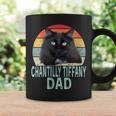 Chantilly-Tiffany Cat Dad Retro Vintage Cats Heartbeat Coffee Mug Gifts ideas