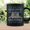 Chillin With My Snowmies Ugly Christmas Sweater Coffee Mug Gifts ideas