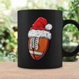 Christmas Football Ball Santa Hat Xmas Boys Team Sport Coffee Mug Gifts ideas