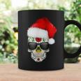 Christmas Hat Santa Day Of The Dead Sugar Skull Party Coffee Mug Gifts ideas