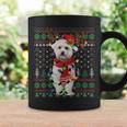 Christmas Lights Bichon Frise Reindeer Santa Ugly Sweater Coffee Mug Gifts ideas