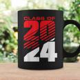 Class Of 2024 High School Senior Graduation Red Sports Style Coffee Mug Gifts ideas
