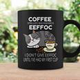 Coffee Backwards Eeffoc Funny Cat And Coffee Humor Gift For Womens Coffee Mug Gifts ideas