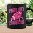 Cougars Pink Out Football Tackle Breast Cancer Coffee Mug Gifts ideas