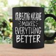 Crab-Eating Macaque Makes Everything Better Monkey Lover Coffee Mug Gifts ideas
