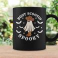Cute Ghost Halloween Western Boot Scootin Spooky Coffee Mug Gifts ideas