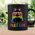 Cute Lgbt Gay Ally Cat Rainbow Pride Flag Boys Men Girls Coffee Mug Gifts ideas
