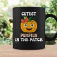 Cutest Pumpkin In The Patch Baby Girl Halloween Fall Coffee Mug Gifts ideas