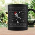 Dabbing Soccer Skeleton Ugly Christmas SweaterCoffee Mug Gifts ideas