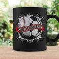 Dad Of Both Baseball Soccer Dad Of Ballers Fathers Day Men Coffee Mug Gifts ideas