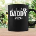 Daddy 2024 Heartbeat Daddy To Be New Dad First Time Daddy Coffee Mug Gifts ideas