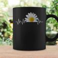 Daisy Flower Daisies Bloom Floral Heartbeat Coffee Mug Gifts ideas