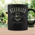Deadwood South Dakota Usa Distressed Skull Design Souvenir Coffee Mug Gifts ideas