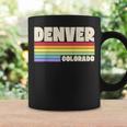Denver Colorado Pride Rainbow Flag Gay Pride Merch Queer Coffee Mug Gifts ideas