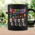 Dia De Los Muertos Sugar Skulls Moon Cat Mexican Day Of Dead Coffee Mug Gifts ideas
