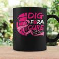 Dig For A Cure Breast Cancer Awareness Volleyball Pink Coffee Mug Gifts ideas