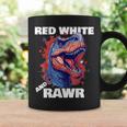 Dinosaur Red White Rawr American Flag 4Th Of JulyRex Boy Coffee Mug Gifts ideas