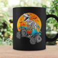DinosaurRex Riding Monster Truck Moon Halloween Costume Coffee Mug Gifts ideas