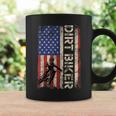 Dirt Bike American Usa Flag Motocross Biker 4Th Of July Men Coffee Mug Gifts ideas