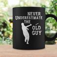 Disc Golf Never Underestimate The Old Guy Frolf Tree Golfing Coffee Mug Gifts ideas