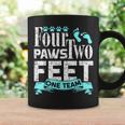 Dog Agility Four Paws Two Feet One Team Dog Gift Coffee Mug Gifts ideas