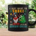 Dog Border Collie Smoke And Hang With My Border Collie Funny Smoker Weed Coffee Mug Gifts ideas