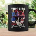 Dog Border Collie This Girl Loves Usa And Her Dog 4Th Of July Border Collie Coffee Mug Gifts ideas