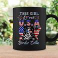 Dog Border Collie This Girl Loves Usa And Her Dog Border Collie 4Th Of July Coffee Mug Gifts ideas