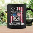 Dog Dad Fathers Day Gift Mini Schnauzer Usa Flag 4Th Of July Coffee Mug Gifts ideas