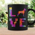 Dog Mom Great Dane Shirts Dog Lover Pixel Art Coffee Mug Gifts ideas