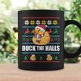 Duck The Halls Ugly Christmas Sweater Meme Coffee Mug Gifts ideas