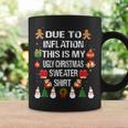 Due To Inflation This Is My Ugly Sweater For Christmas Coffee Mug Gifts ideas