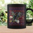 Eagle Christmas Lights Ugly Sweater Goat Lover Coffee Mug Gifts ideas