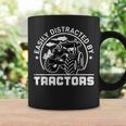 Easily Distracted By Tractors Funny Farm Tractor Enthusiast Coffee Mug Gifts ideas