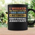 Editorial Assistant Retired Retirement Coffee Mug Gifts ideas