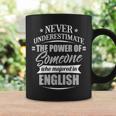 English For & Never Underestimate Coffee Mug Gifts ideas