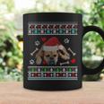 English Bulldog Ugly Christmas Sweater Xmas Coffee Mug Gifts ideas