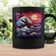 Ephemeral Great Wave Brilliance Japanese Blossom Waltz Coffee Mug Gifts ideas