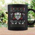 Falalala Valhalla La Ugly Christmas Sweaters Coffee Mug Gifts ideas