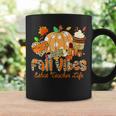 Fall Vibes & That Teacher Life Apple Pencil Pumpkin Fall Coffee Mug Gifts ideas