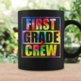 First Grade Crew Retro Groovy Vintage Back To School Coffee Mug Gifts ideas