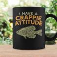 Fishing Fish I Have A Crappie Attitude Quote Angler Coffee Mug Gifts ideas