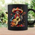 Floral Guitar Dia De Los Muertos Cute Mariachi Day Of Dead Coffee Mug Gifts ideas