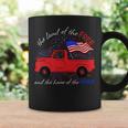Fourth Of July Patriotic Classic Pickup Truck American Flag Coffee Mug Gifts ideas