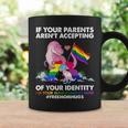 Free Mom Hugs Mamasaurus DinosaurRex Ally Rainbow Lgbt Coffee Mug Gifts ideas