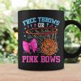 Free Throws Or Pink Bows Pregnancy Basketball Pink Or Blue Coffee Mug Gifts ideas