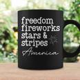 Freedom Fireworks Stars And Stripes America Family Sparklers Freedom Funny Gifts Coffee Mug Gifts ideas