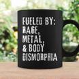 Fueled By Rage Metal & Body Dysmorphia Apparel Coffee Mug Gifts ideas