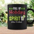 Full Holiday Spirit Vodka Alcohol Christmas Party Parties Coffee Mug Gifts ideas